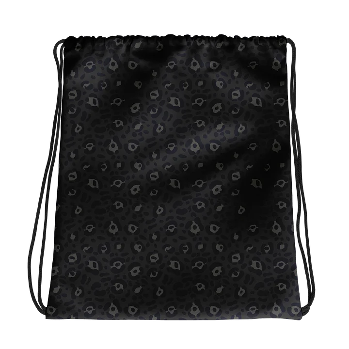 Trendy Drawstring Bag with Bold Leopard Pattern product image (1)