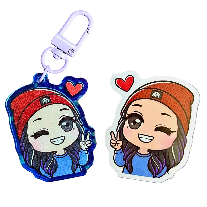 pawniepun keychain and sticker product image (1)