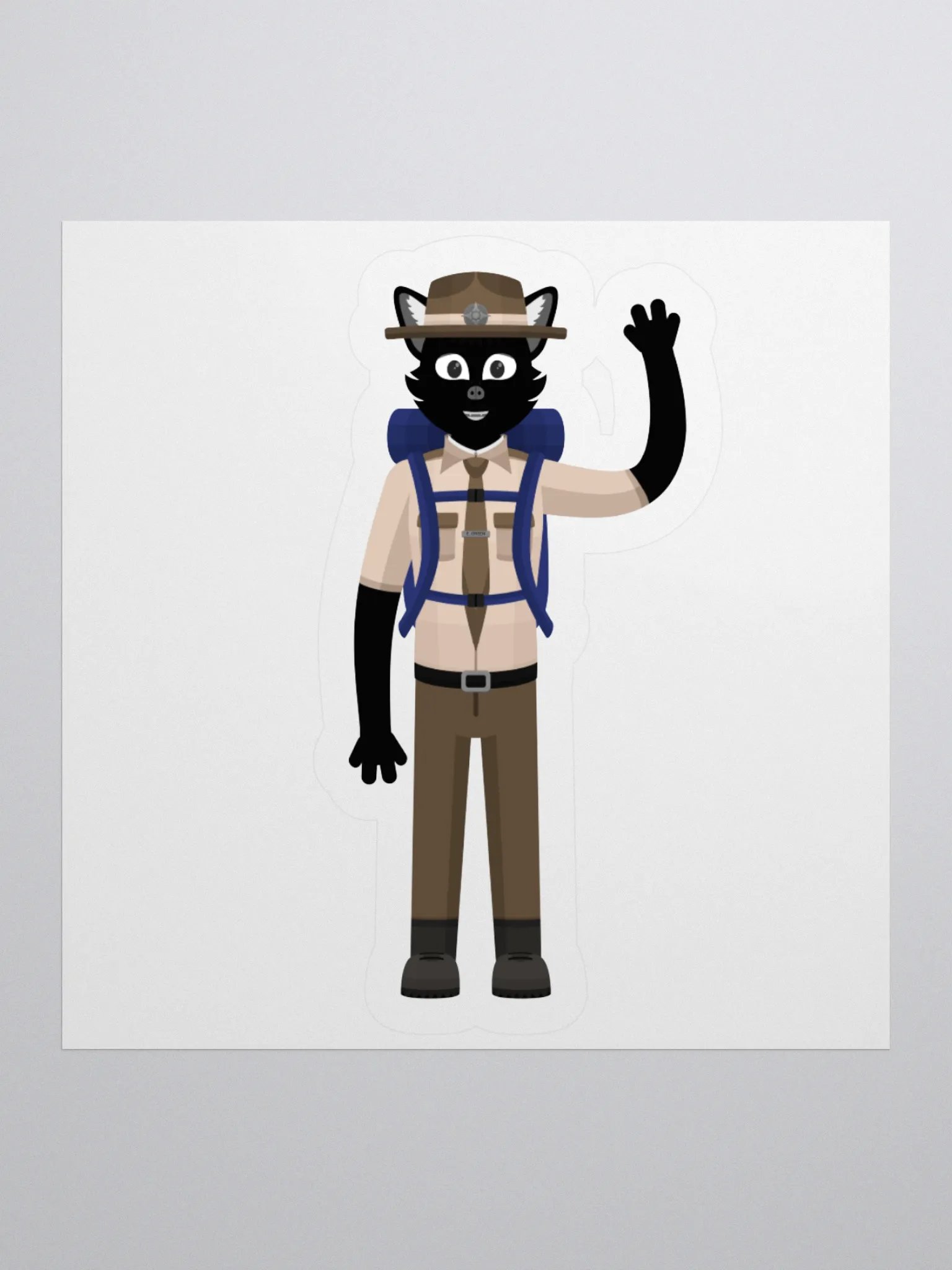 Ernest Green Waving (Sticker) product image (1)