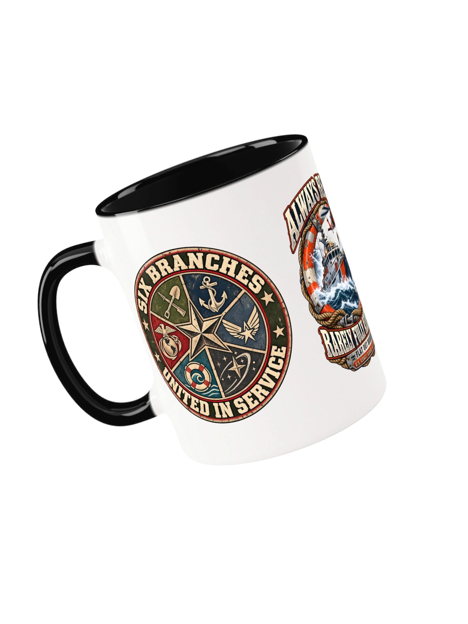 Coast Guard Veteran Coffee Mug — Always Ready, Barely Fully Assembled | Flat Out Broken™ product image (5)