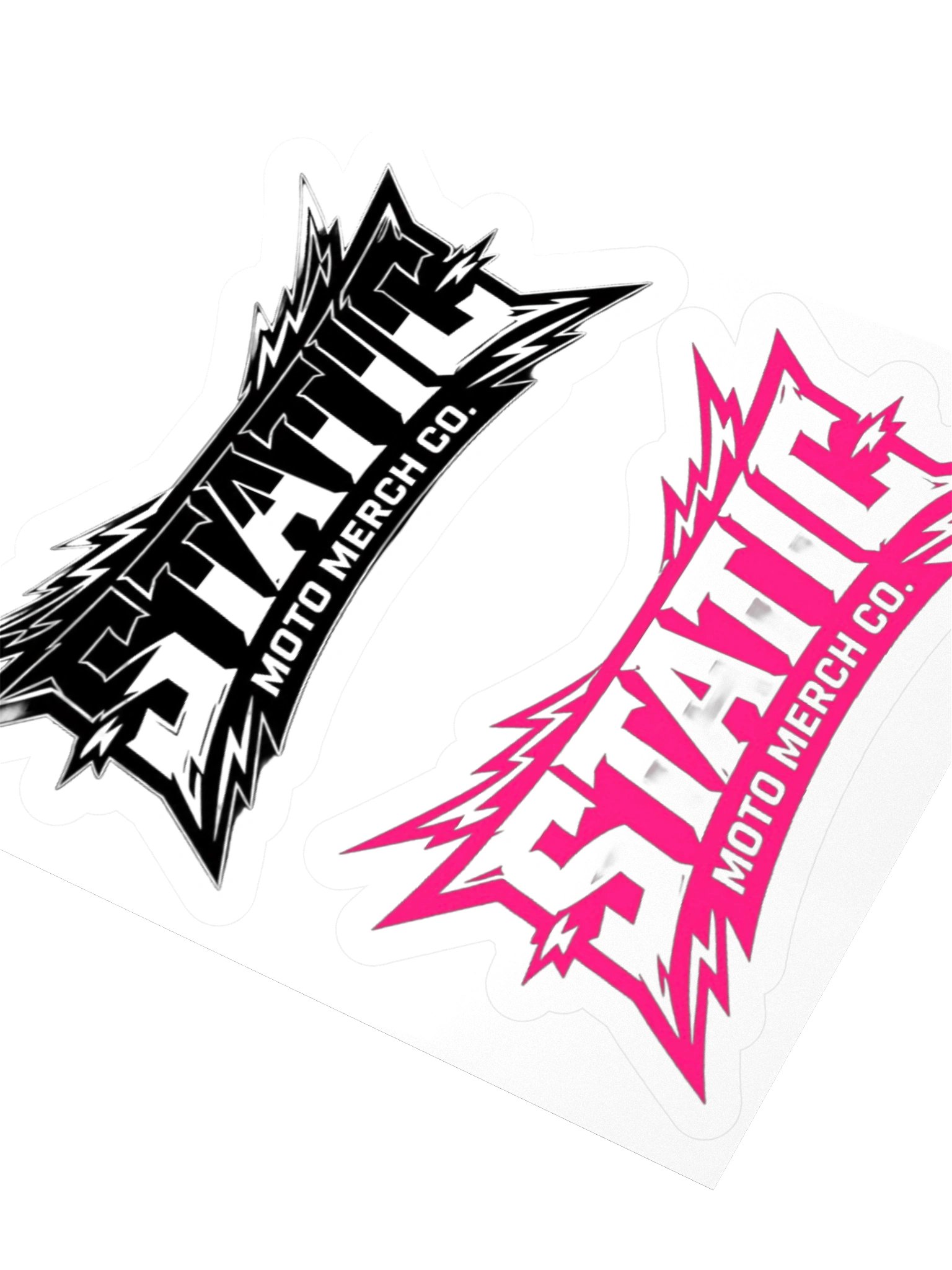 2 pack static moto merch co. logo stickers product image (9)