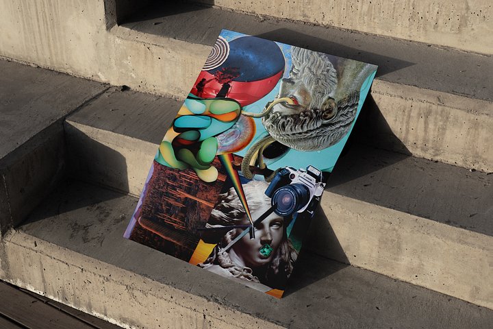mythos|ethos series - "voyeurs" 12"x18" collage print product image (2)
