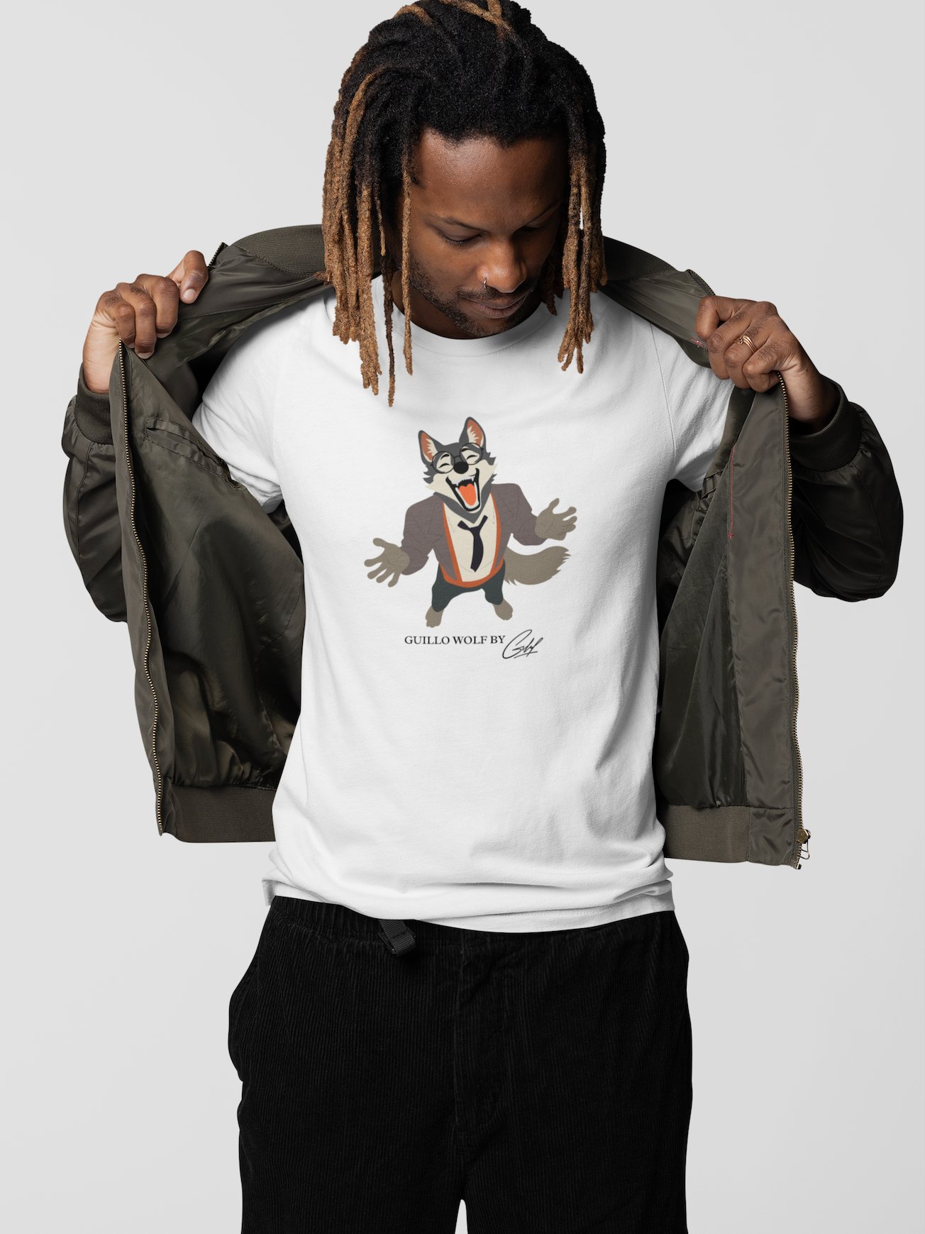 GUILLO HAPPY WOLF TSHIRT product image (1)
