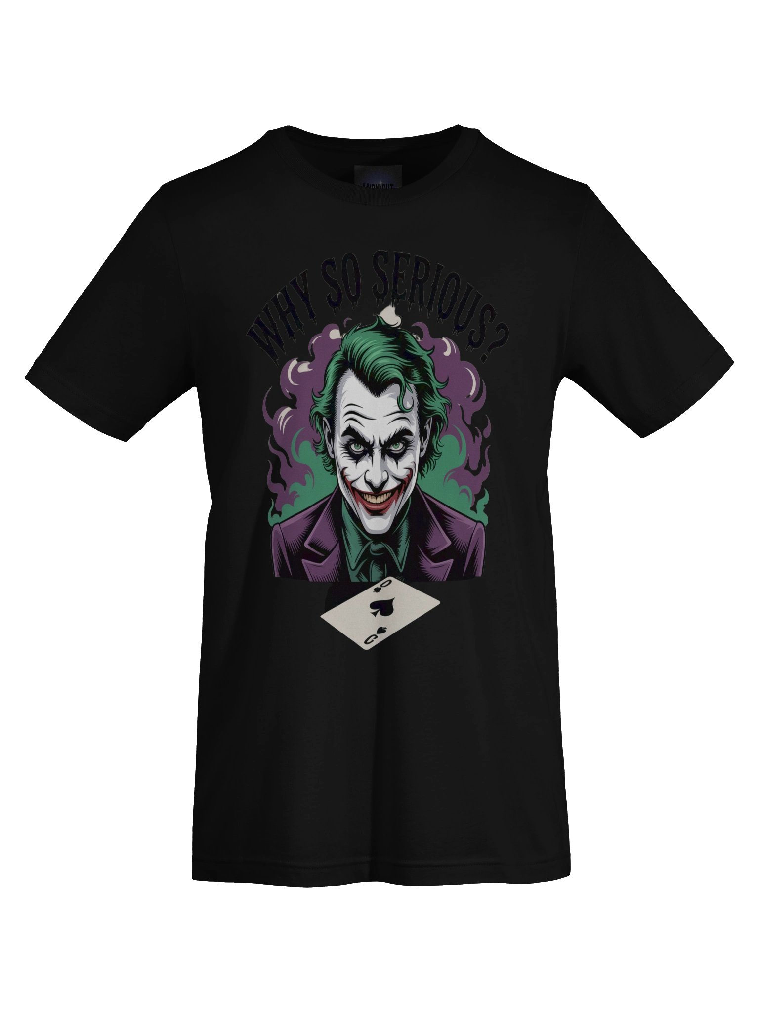 Why So Serious? The Joker's Smoky Spade Enigma Graphic Tee product image (1)