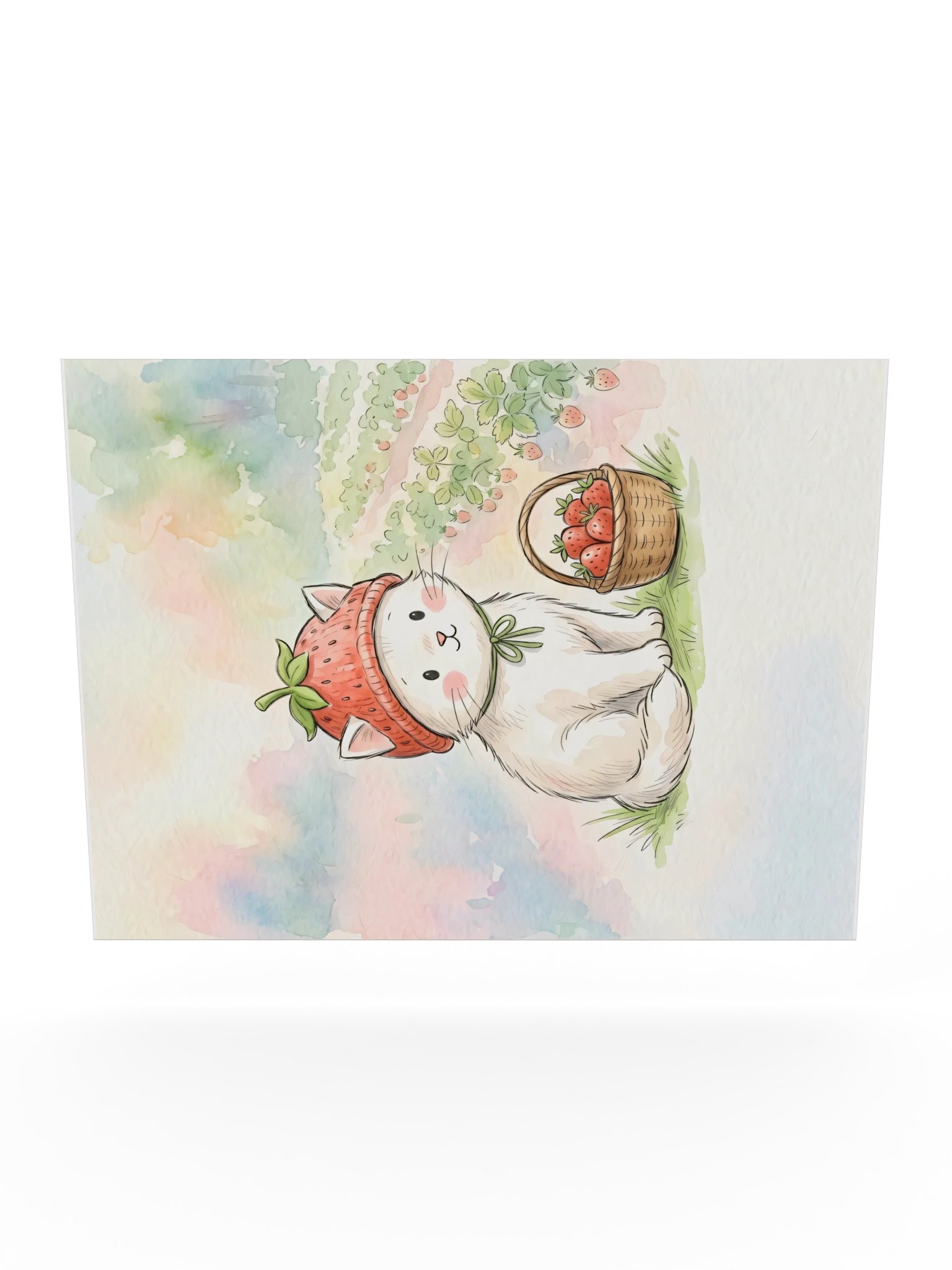 Strawberry Hat Kitten Poster product image (24)