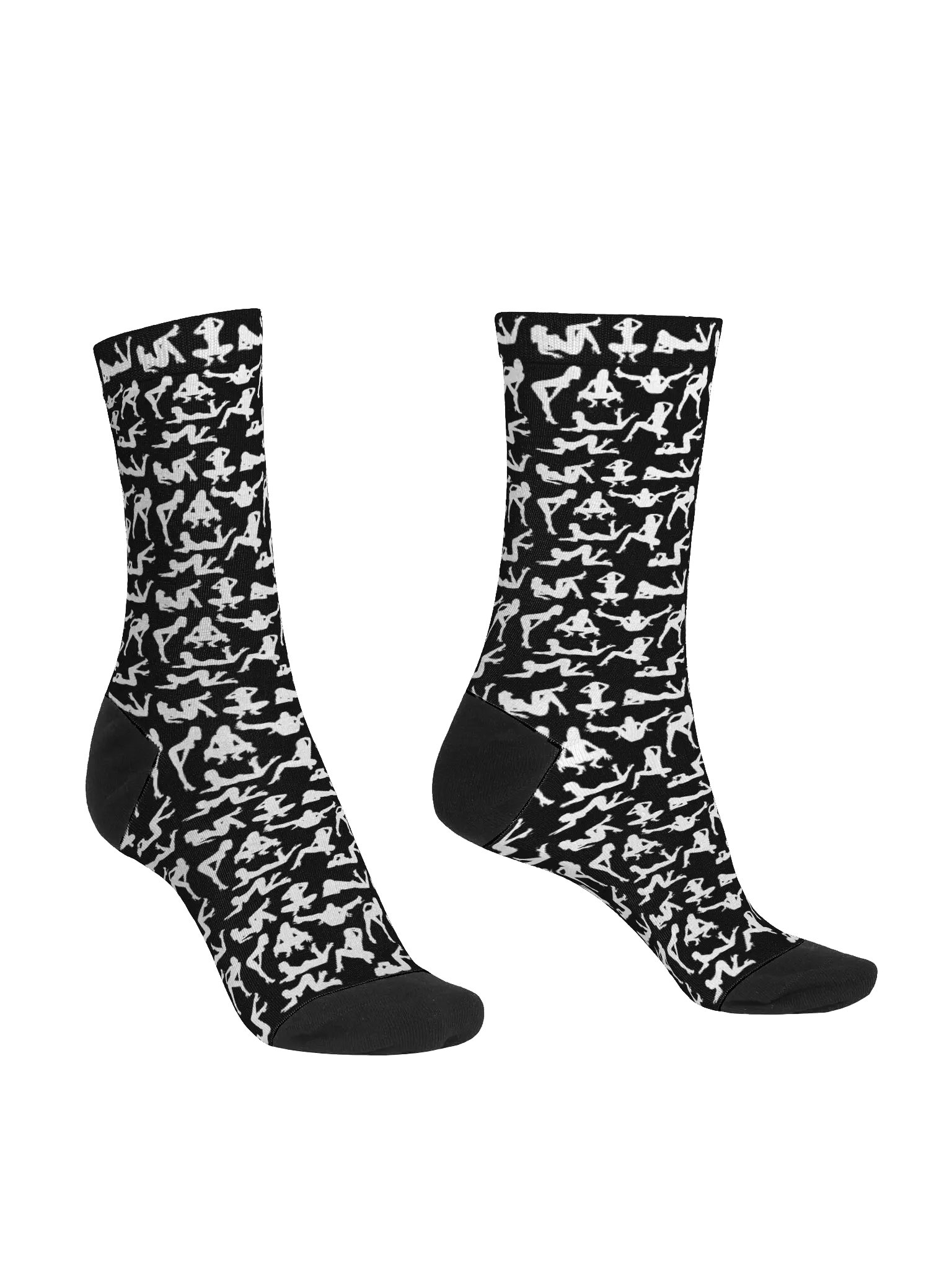 Eco-Chic Floral Fusion | Premium Sustainable Crew Socks product image (4)
