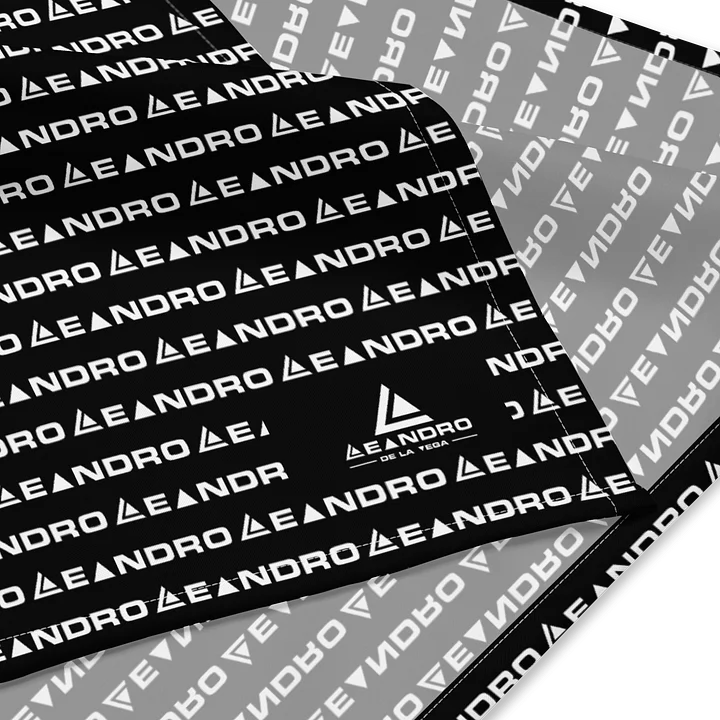 LEANDRO DE LA VEGA BANDANA BLACK LOGO product image (2)