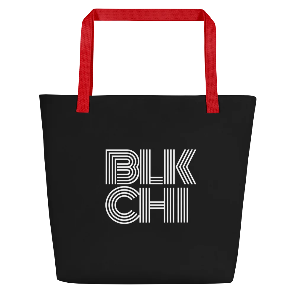 Large Blockline Tote - Red product image (1)