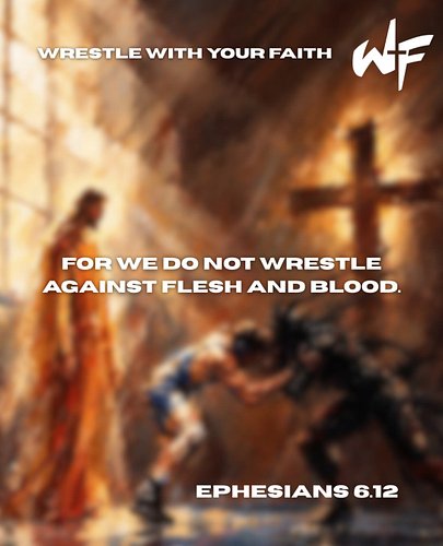 We wrestle in a spiritual battle.

Thoughts.
Doubts.
Fear.
Worry.
Anxiety.

The enemy wants you to lose.

With Jesus we alway...