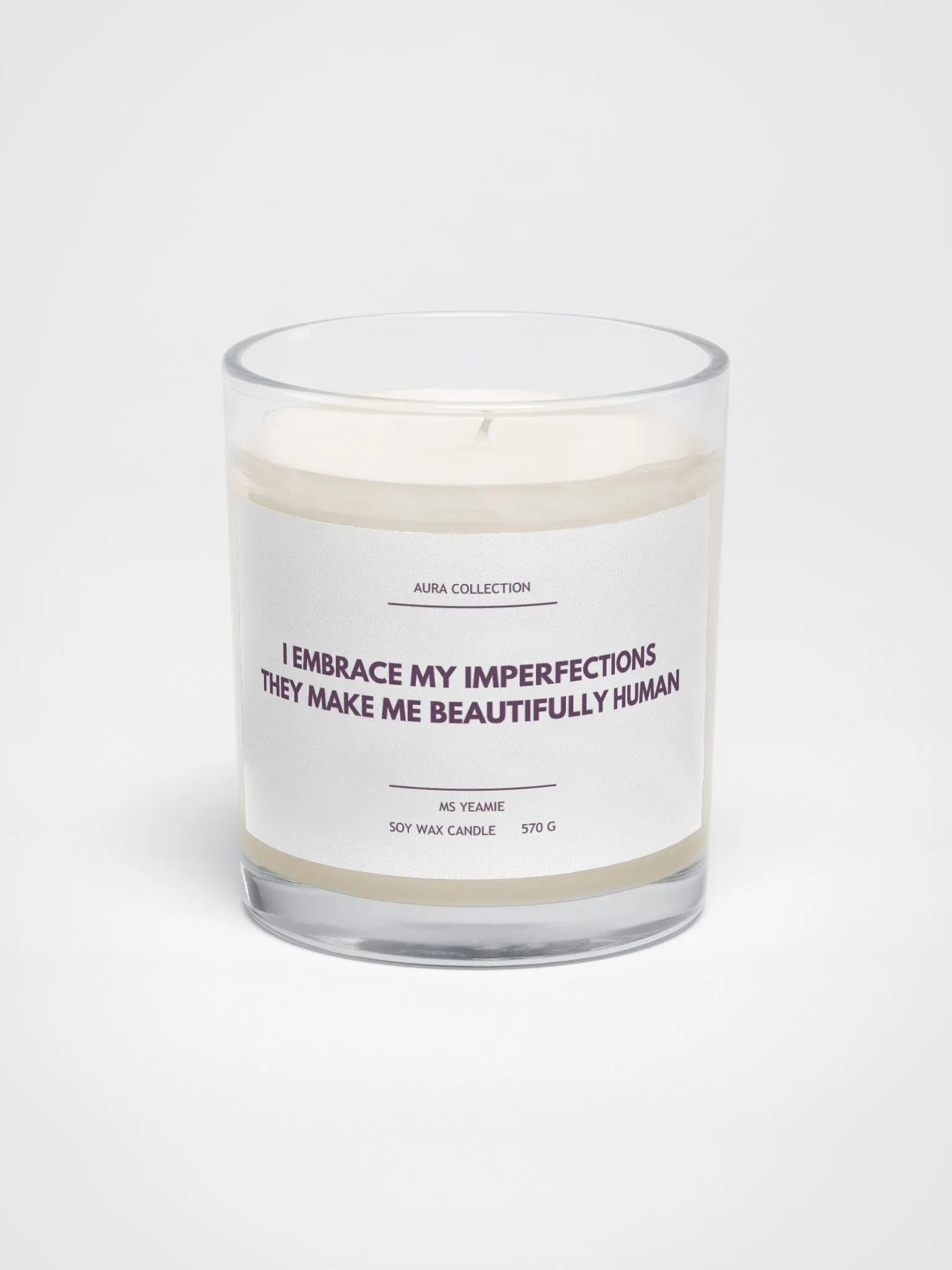 AURA COLLECTION : Embrace Imperfections Soy Wax Candle product image (1)