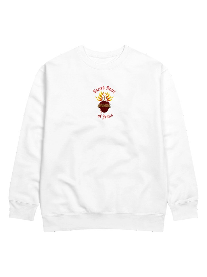 Sacred Heart of Jesus Embroidered Sweatshirt product image (1)