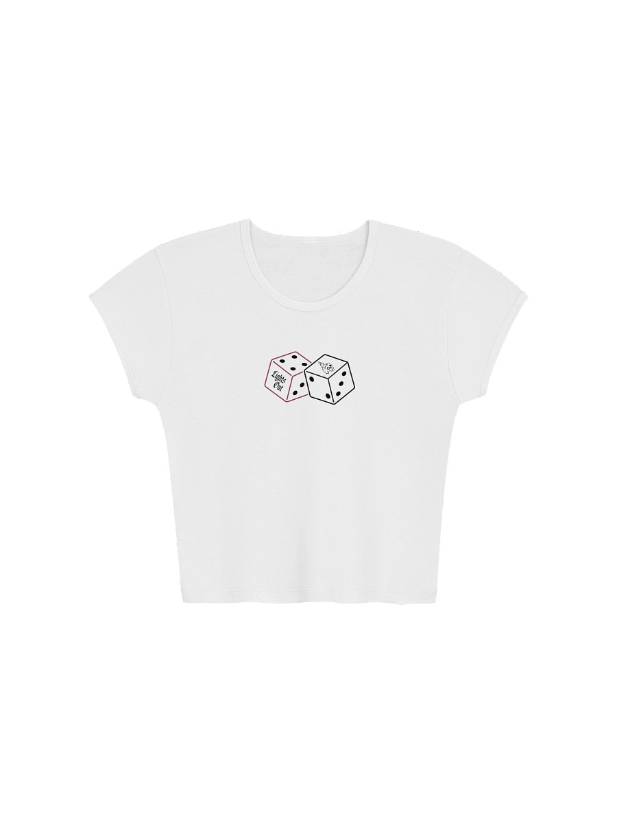 Lights Out Dice Ribbed Crop Tee product image (3)