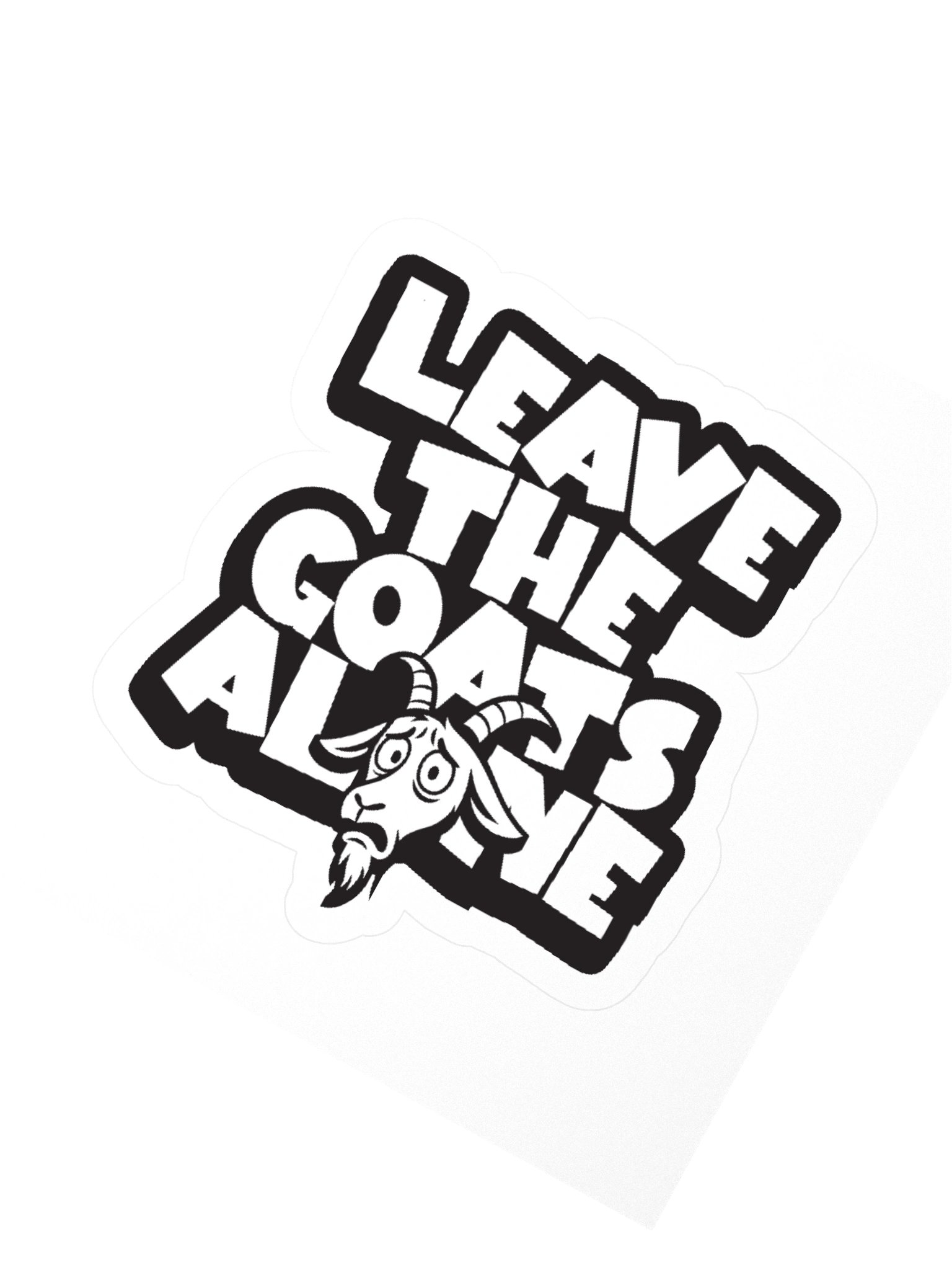 Leave the Goats Alone Stickers product image (6)