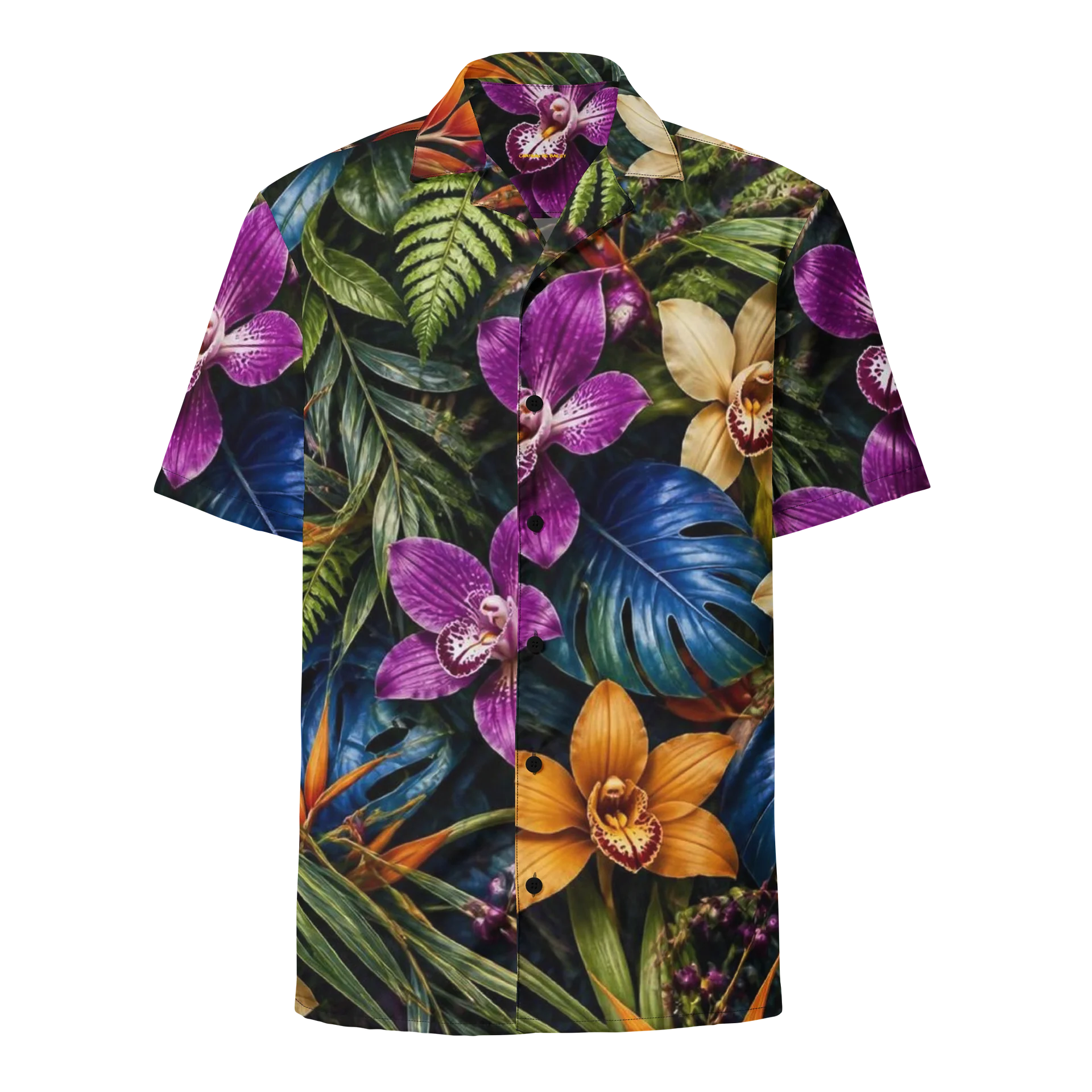 "BP629" Tropical Orchid Hawaiian Shirt product image (1)