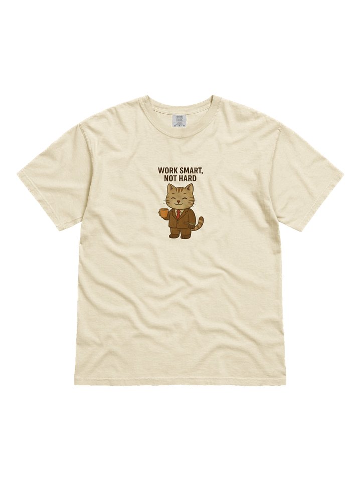 Work Smart Cat Graphic T-Shirt product image (2)