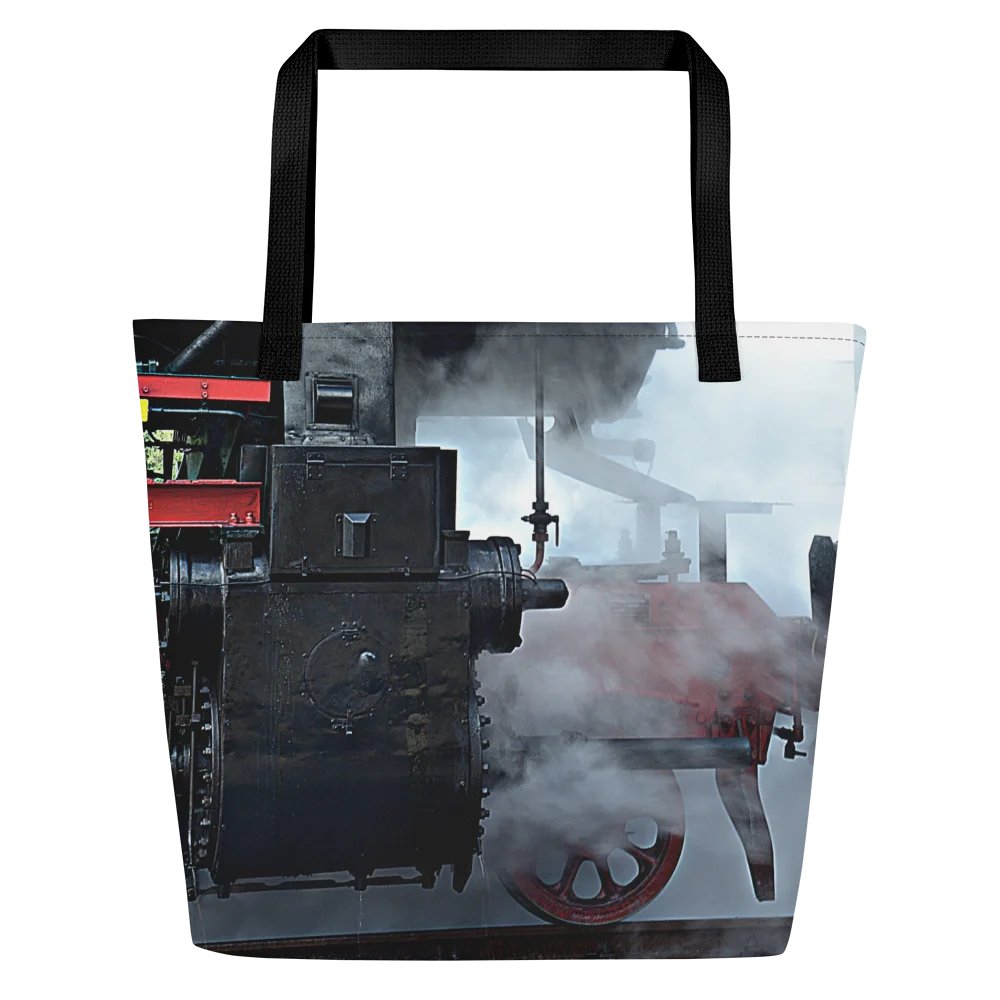 Large tote bag - Steam locomotive cutout product image (4)