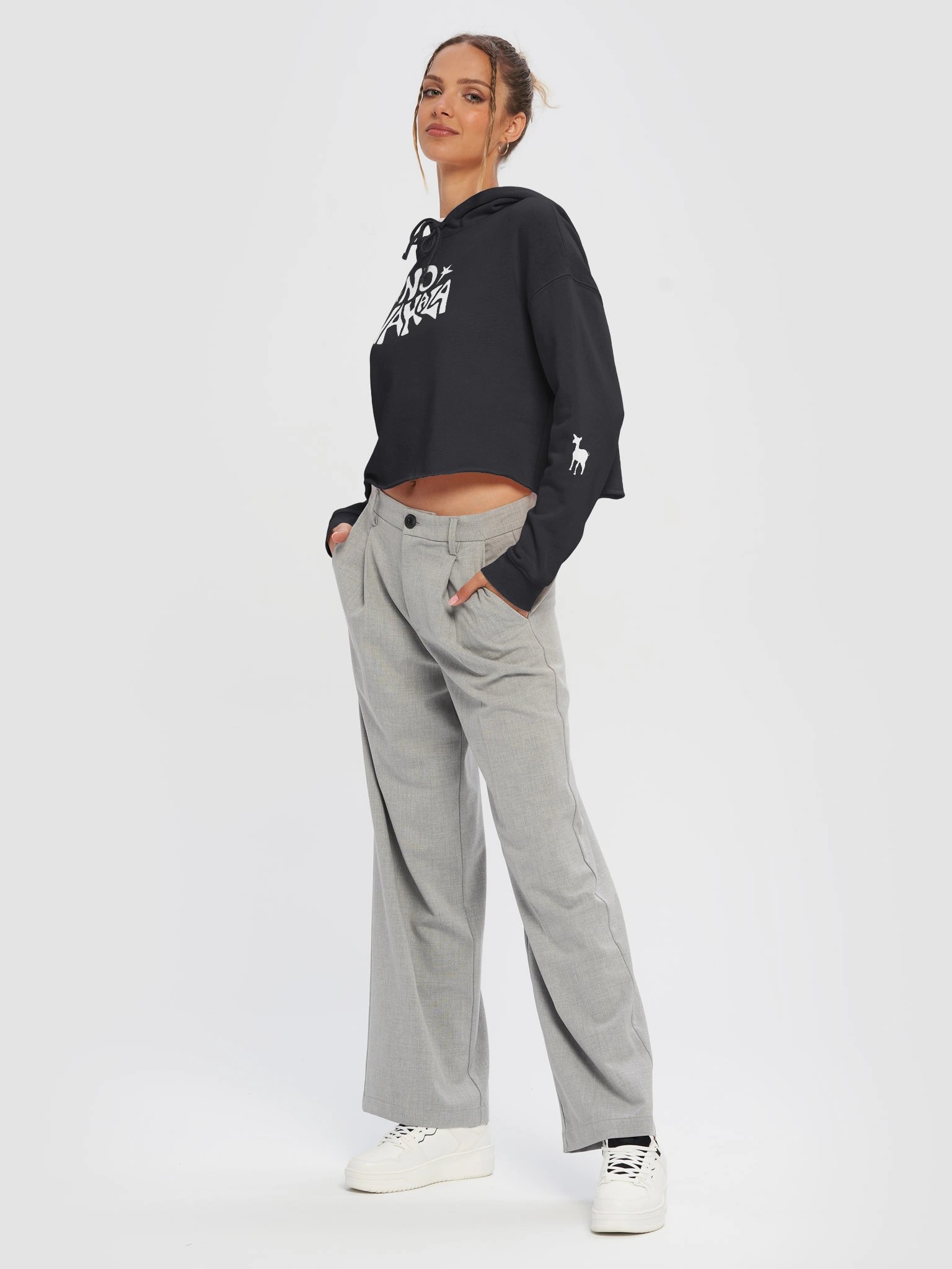No Wahala® Women's Cropped Hoodie product image (5)