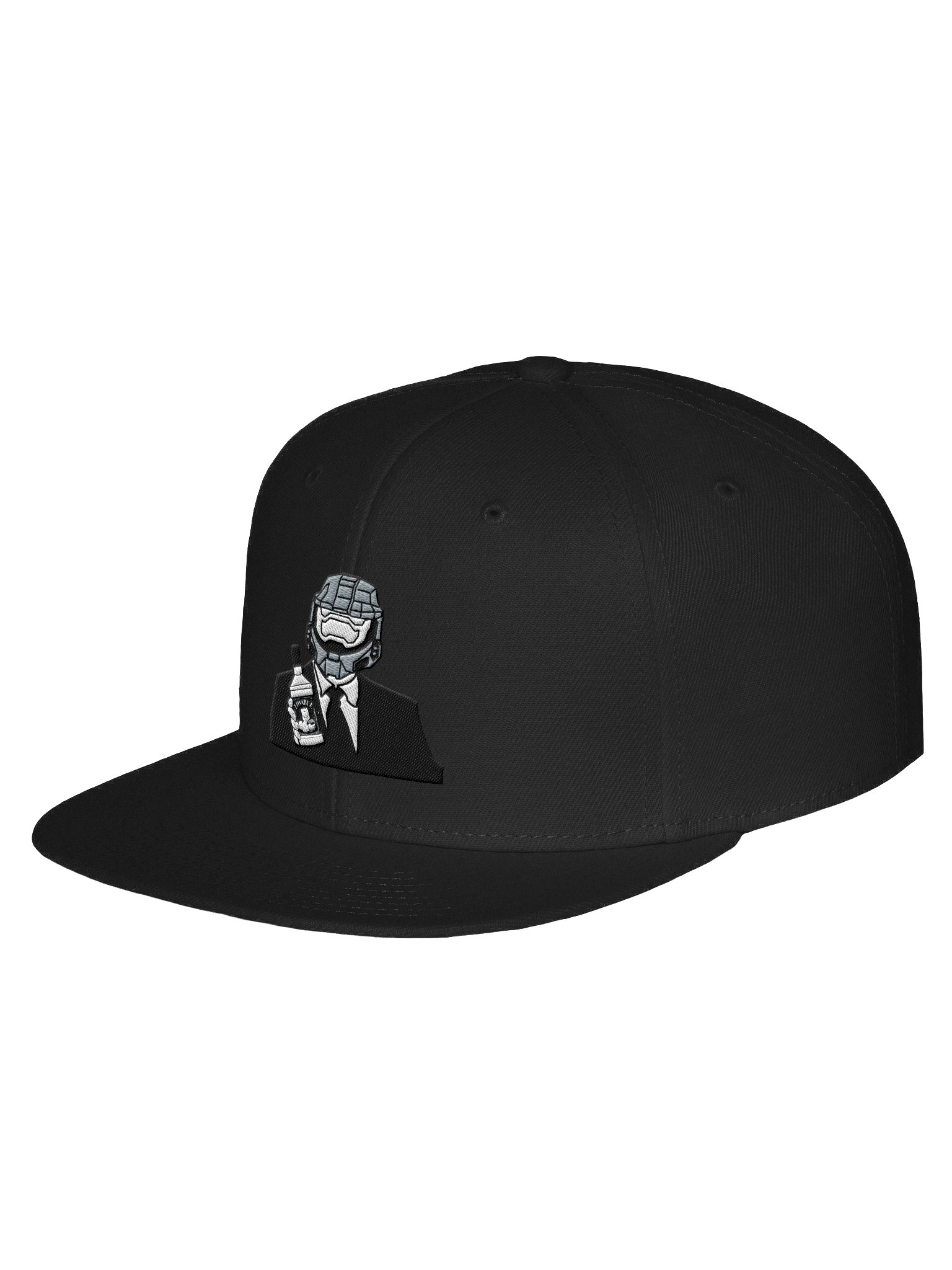 Lovable Classic Black White Snapback Hat product image (2)