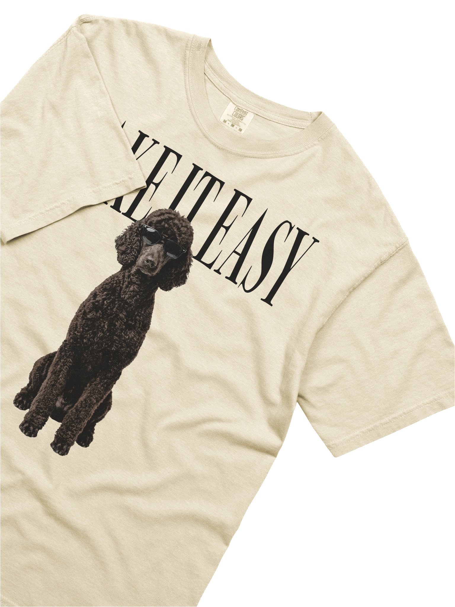 Take It Easy '90s Pop Vintage-Style T-Shirt for Standard Poodle(Chocolate) Owners product image (8)
