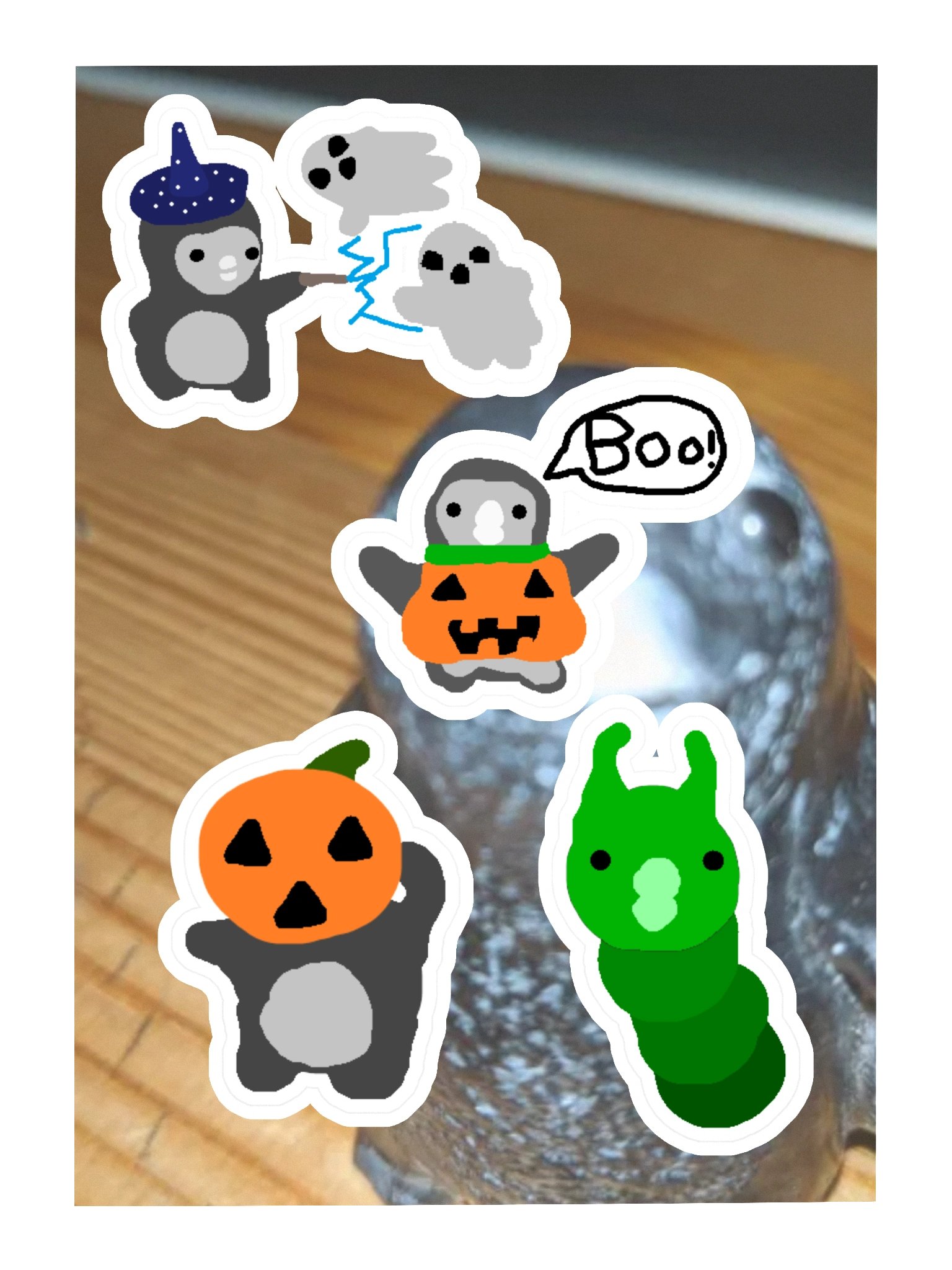 Hubert Halloween Sticker Sheet product image (3)