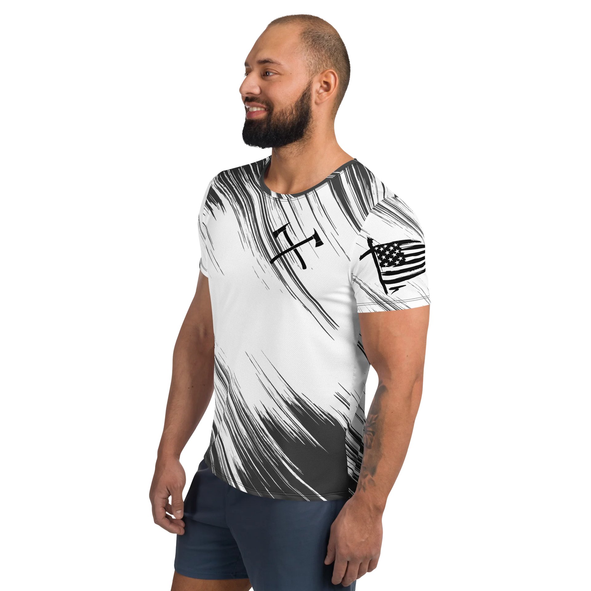 Patriotic Firefighter Breathable Tee product image (3)