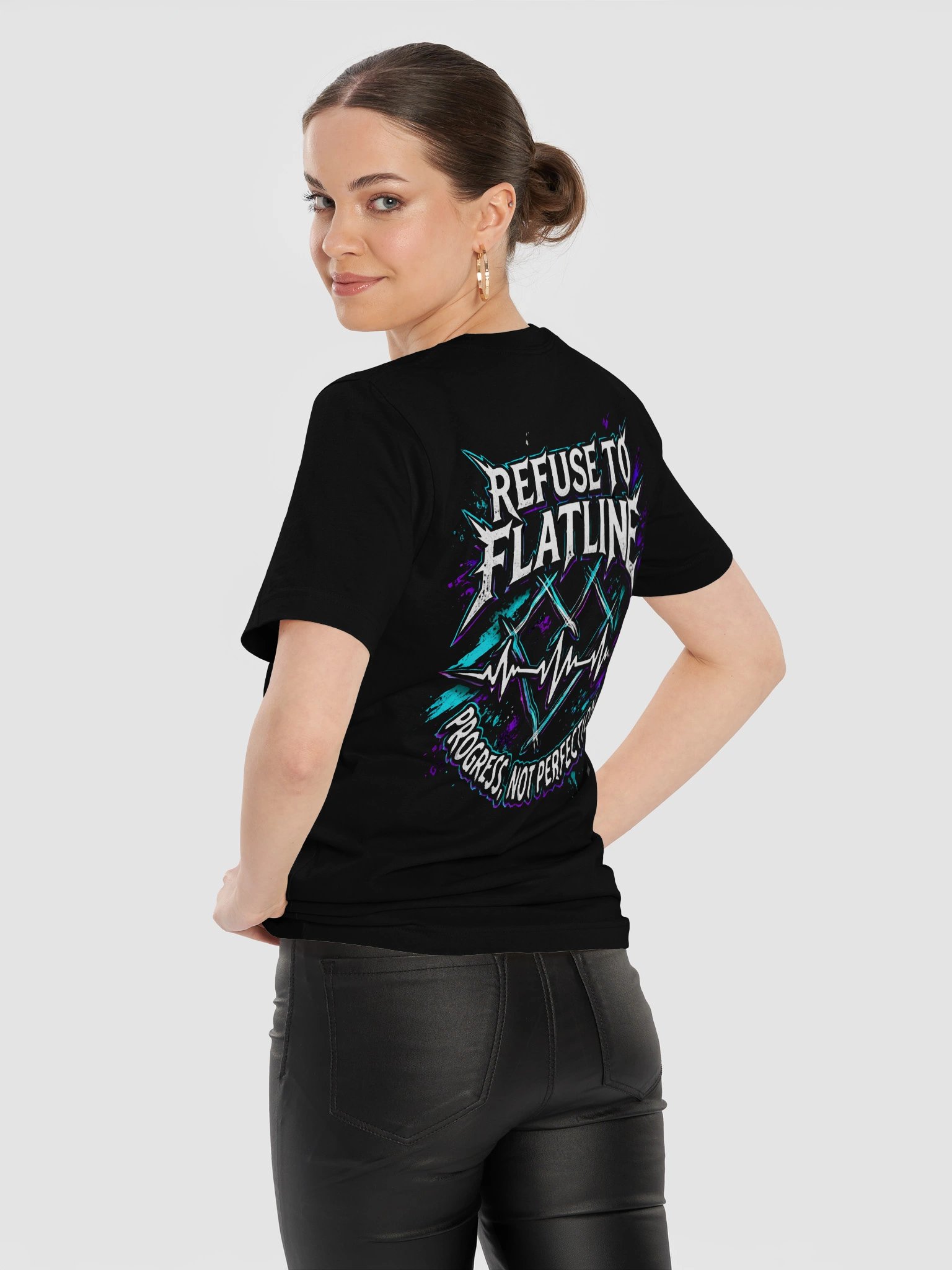Refuse to Flatline official tee product image (12)