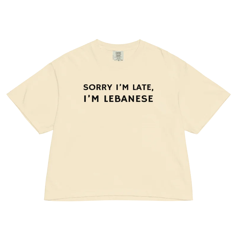 Sorry I'm Lebanese Women's Boxy T-shirt product image (1)