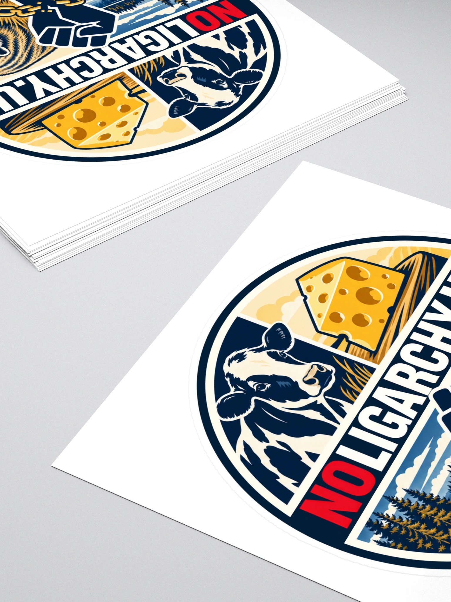 Wisconsin NOLIGARCHY.US sticker product image (4)
