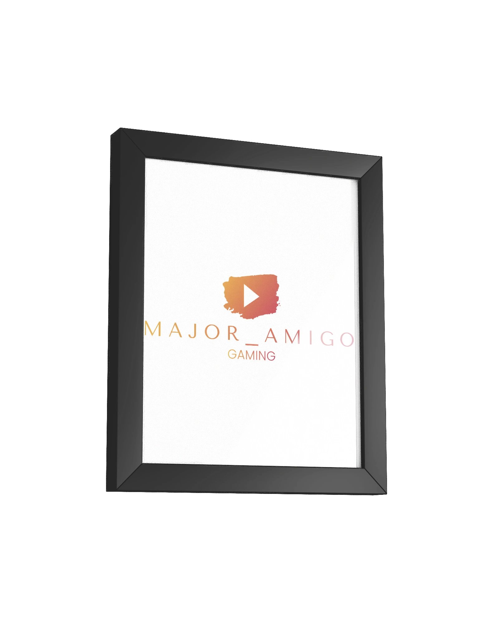 MajorAmigoGaming – Premium Gerahmtes Logo-Kunstdruckposter product image (2)