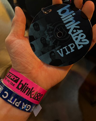 One More Time w @markhoppus @tomdelonge @travisbarker @blink182 LETS FKN GOOOOOO