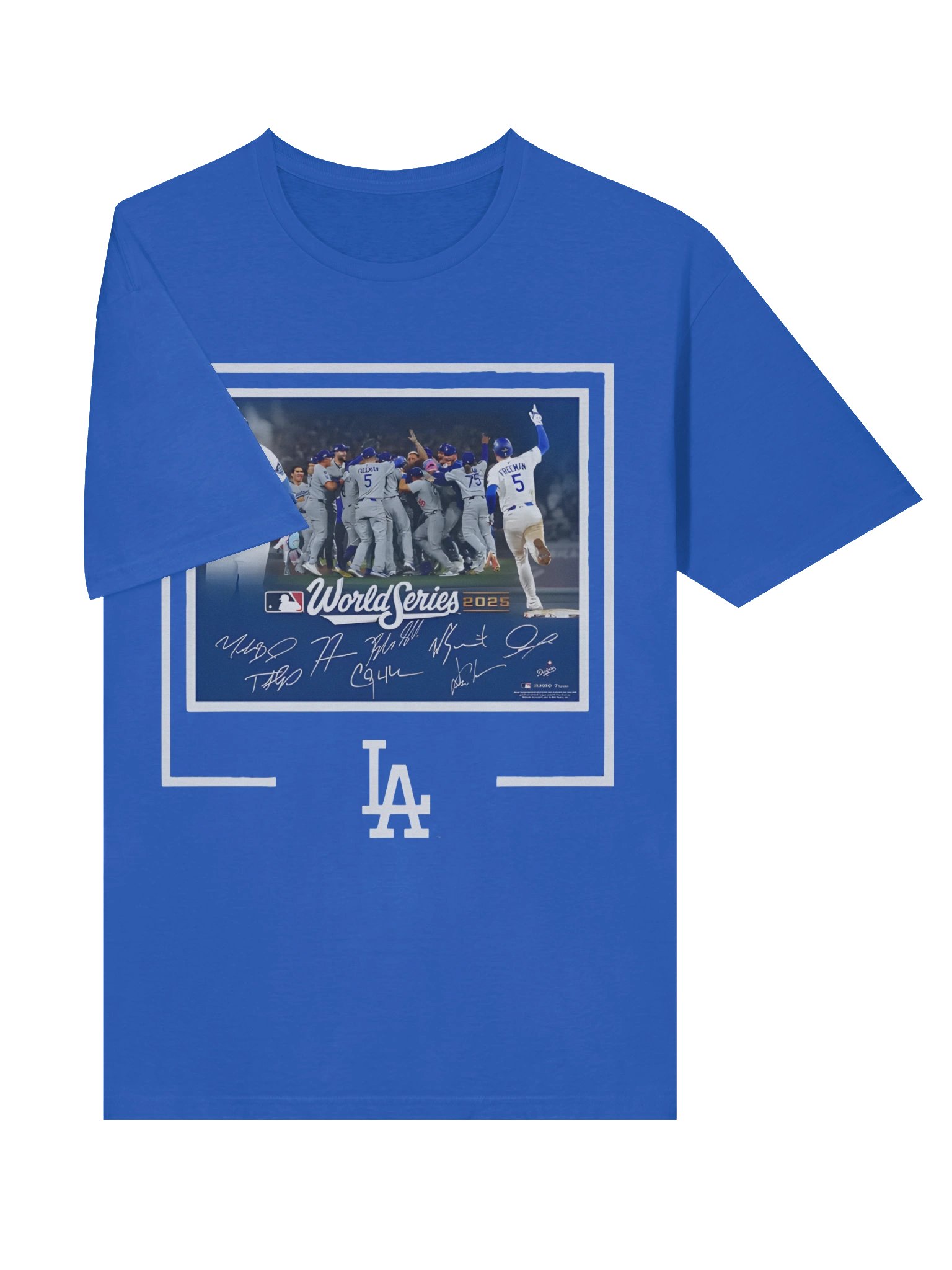 Dodgers Autographed World Series Signatures T-Shirt product image (3)