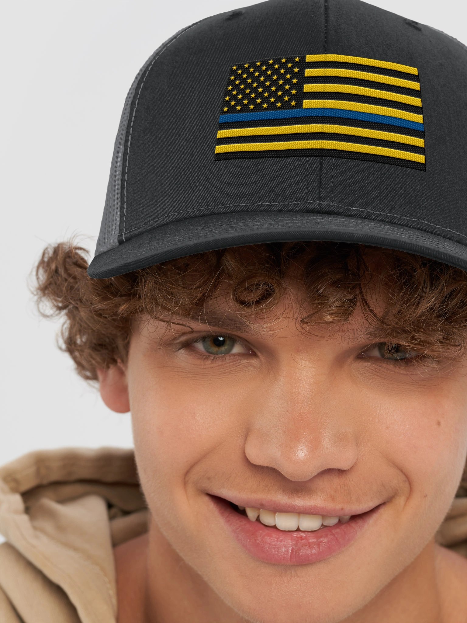 Blue Flag Trucker Hat product image (8)