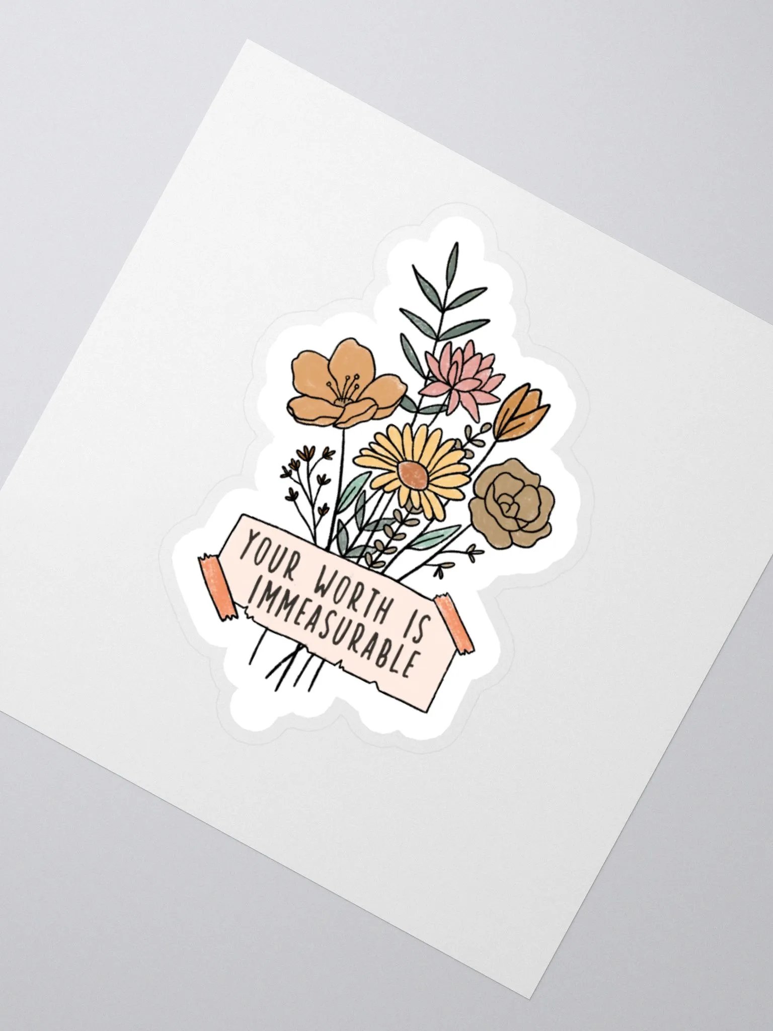 'Your Worth is Immeasurable' Sticker product image (2)