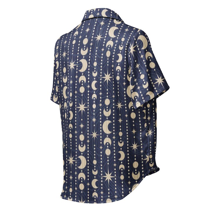 Celestial Dreams - Stars and Moons Women's Pajama Top product image (2)