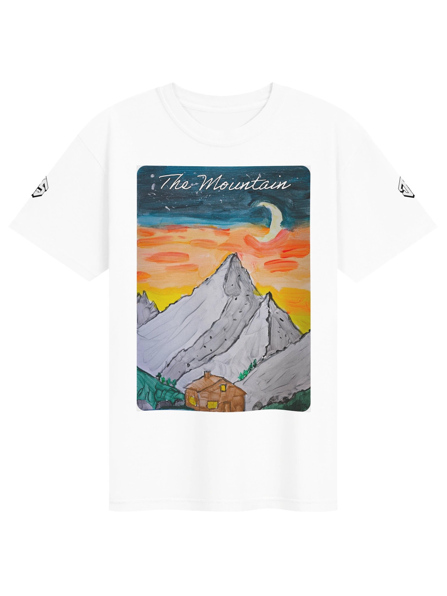 DOJS - The Mountain (Colour) T-shirt in White product image (1)