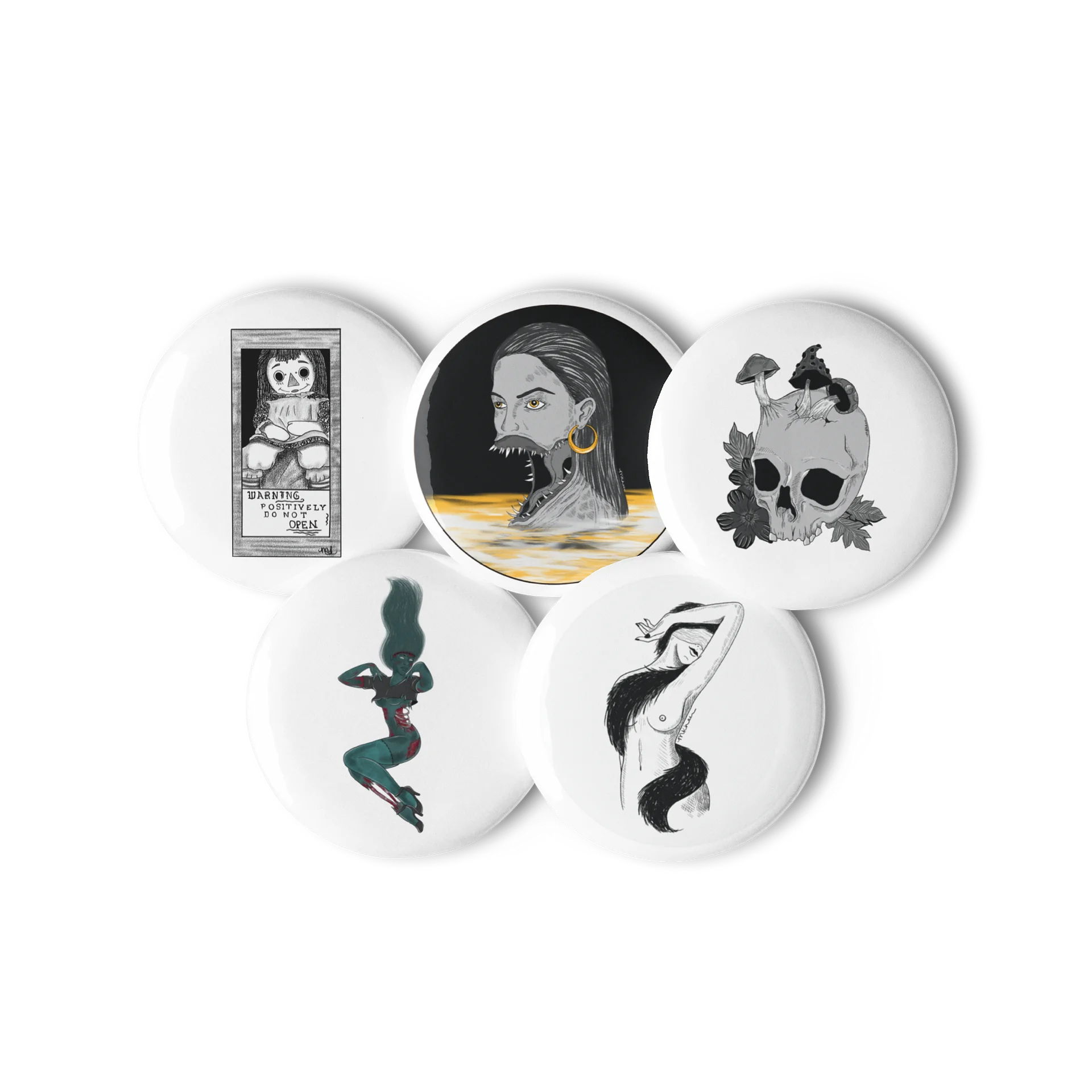 Spooky Pin Button Set product image (3)