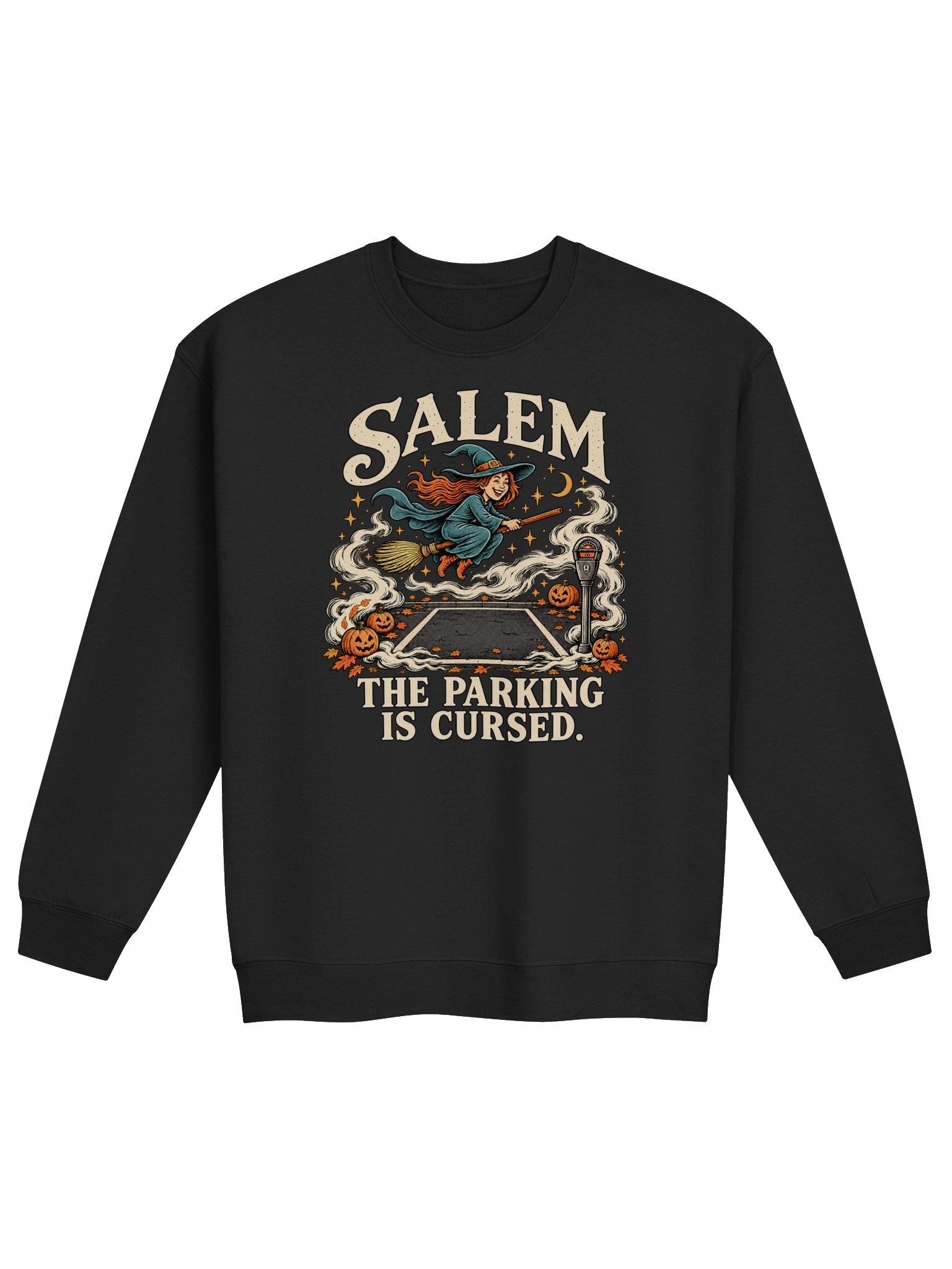 Salem: The Parking Is Cursed Crewneck Sweatshirt product image (1)