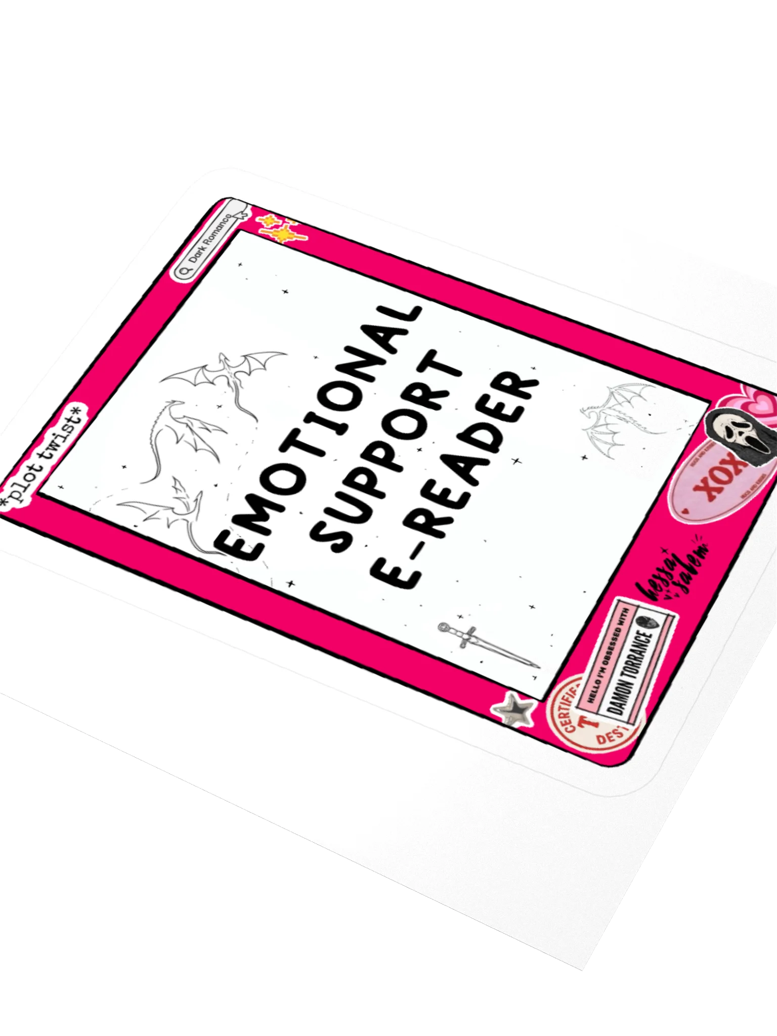 Emotional Support - Ereader // Sticker product image (4)