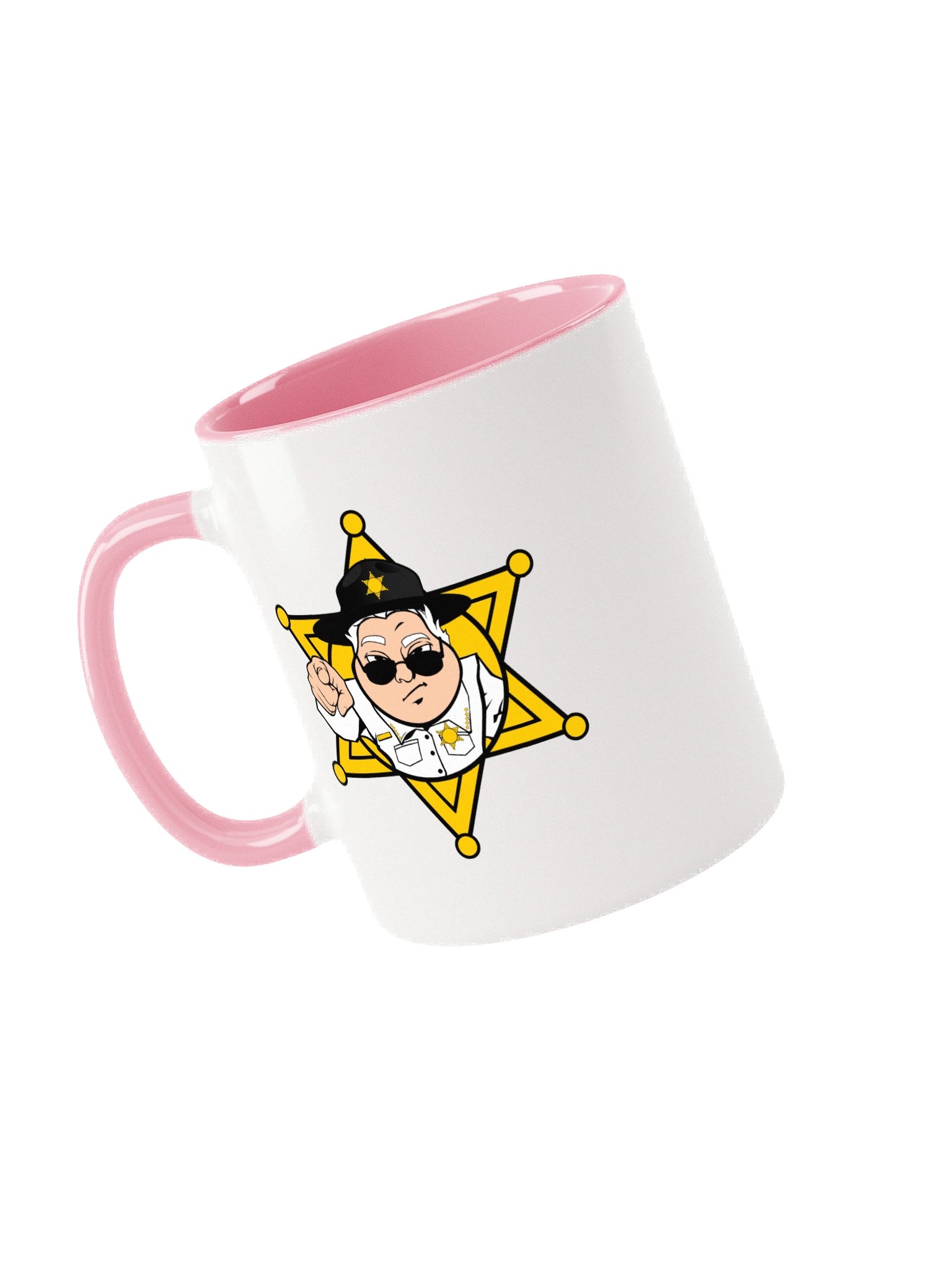Sheriff Logo And Name Ceramic Mug with Color Inside product image (3)