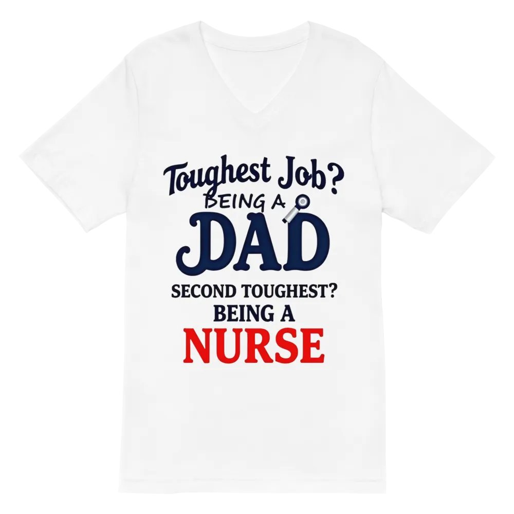 Dad vs Nurse V-Neck Tee product image (2)