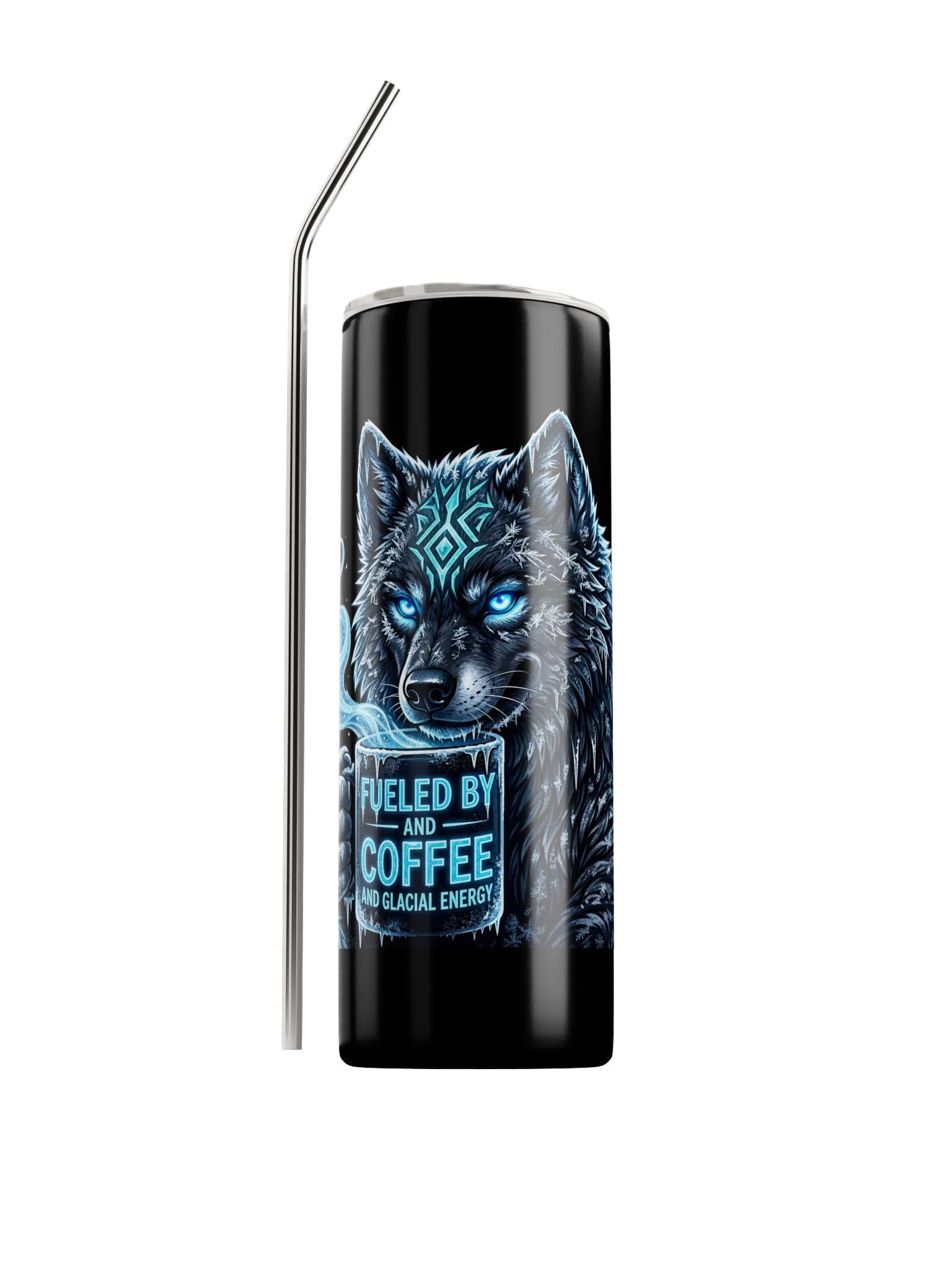 Glacial Energy Wolf Tumbler product image (1)
