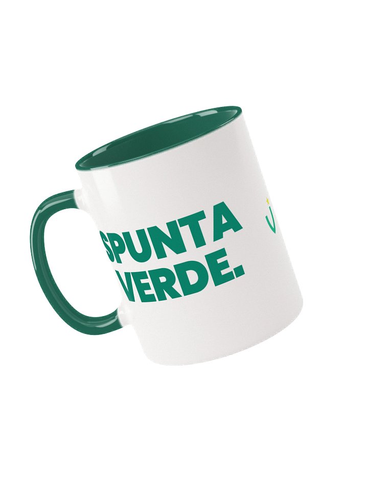 SPUNTA VERDE Ceramic Mug with Dark Green Inside product image (1)