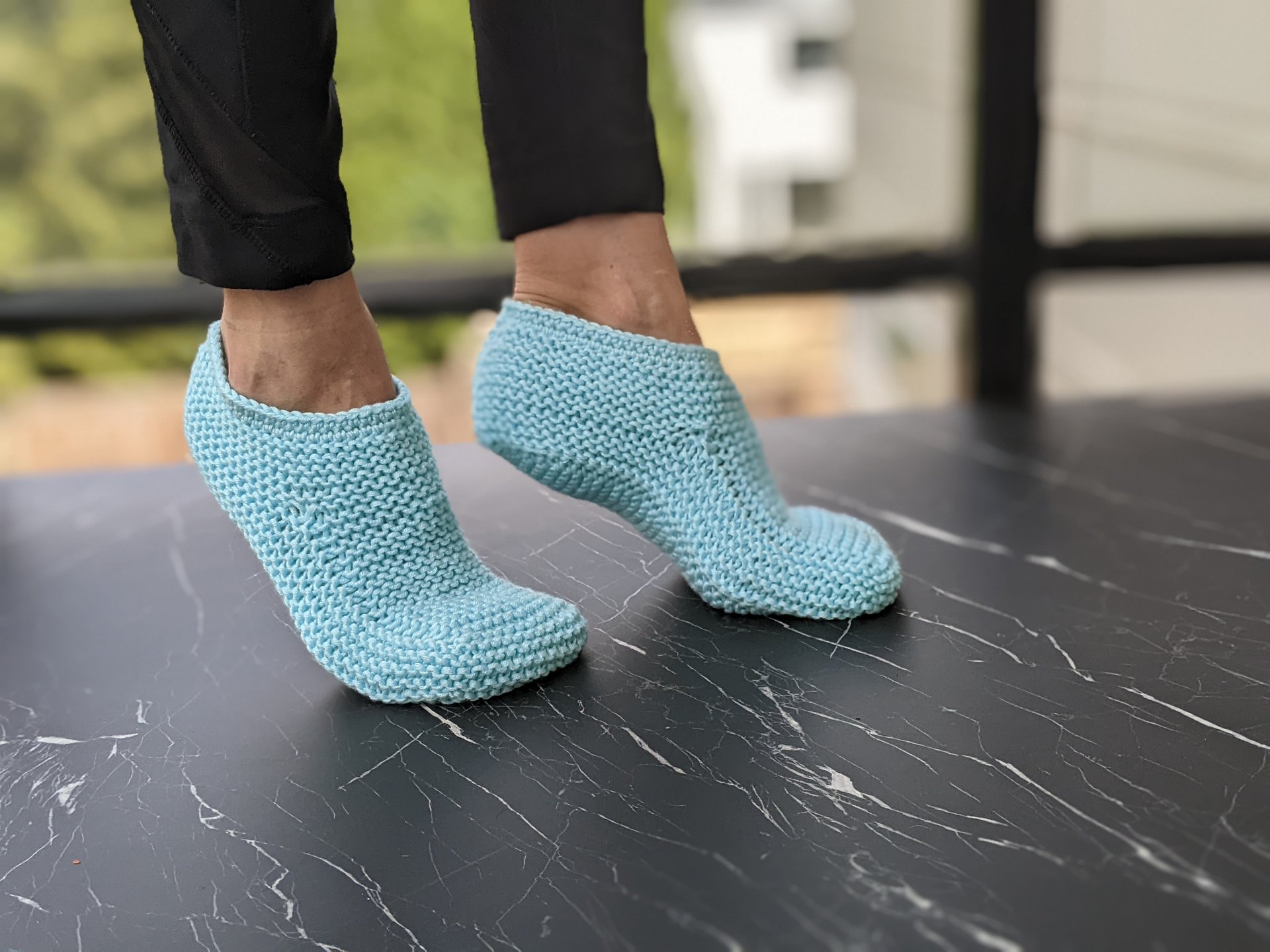 Cozy Knit House Slippers Pattern product image (7)