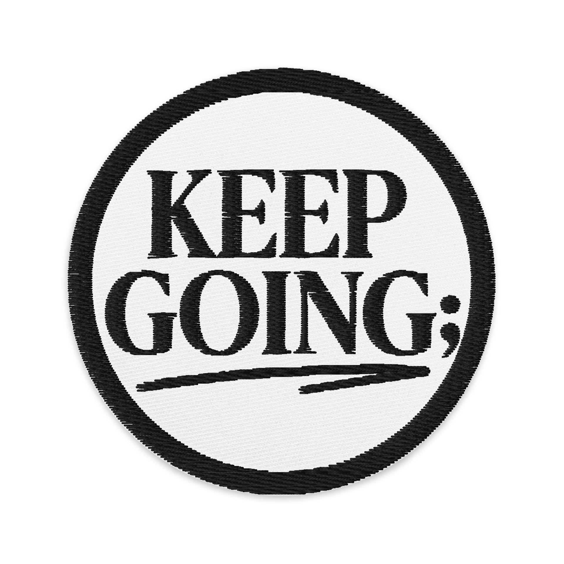 Keep Going Embroidered Patch product image (1)