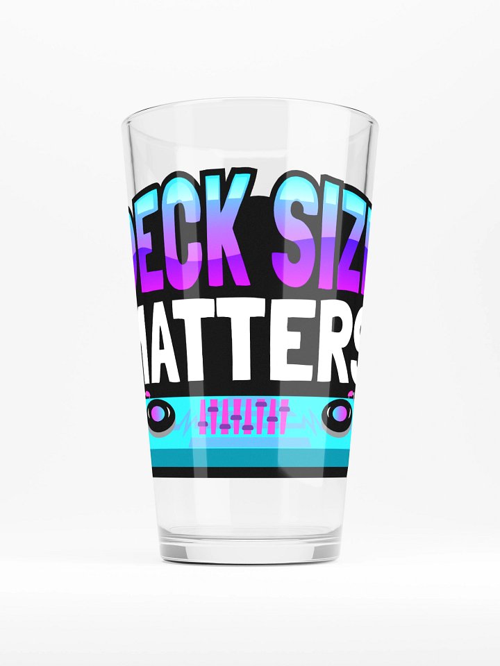 DECK SIZE MATTERS PINT GLASS product image (1)