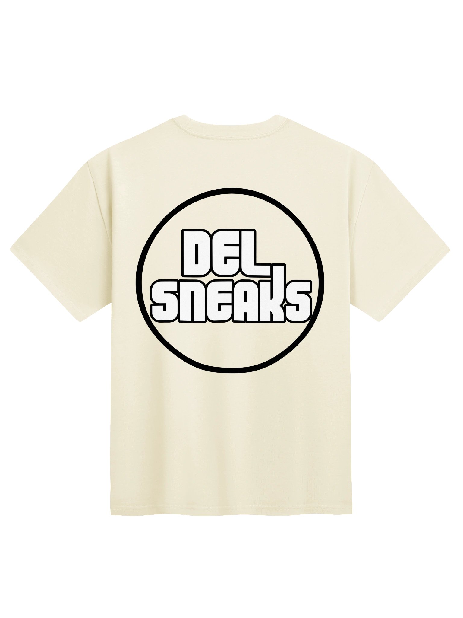 F&B Circular Logo Oversized T Shirt Cream product image (2)