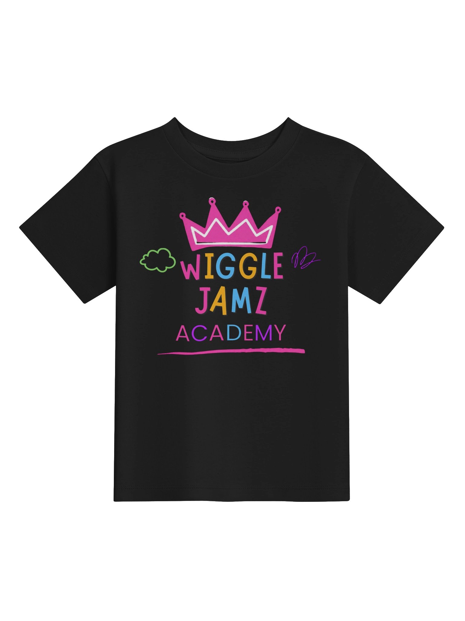 Wiggle Jamz Children's Black T-Shirt product image (1)