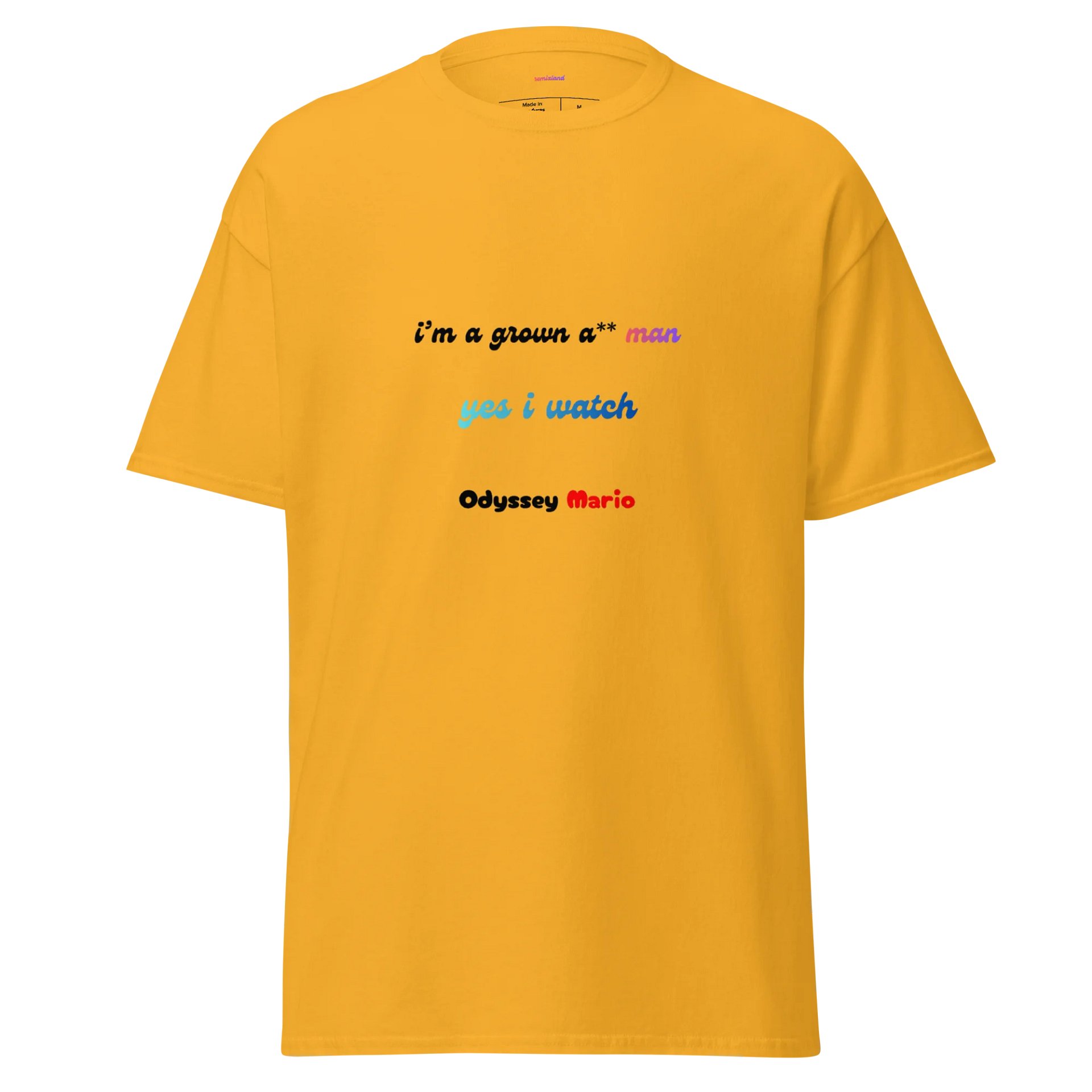 yes i watch Odyssey Mario T-Shirt product image (1)