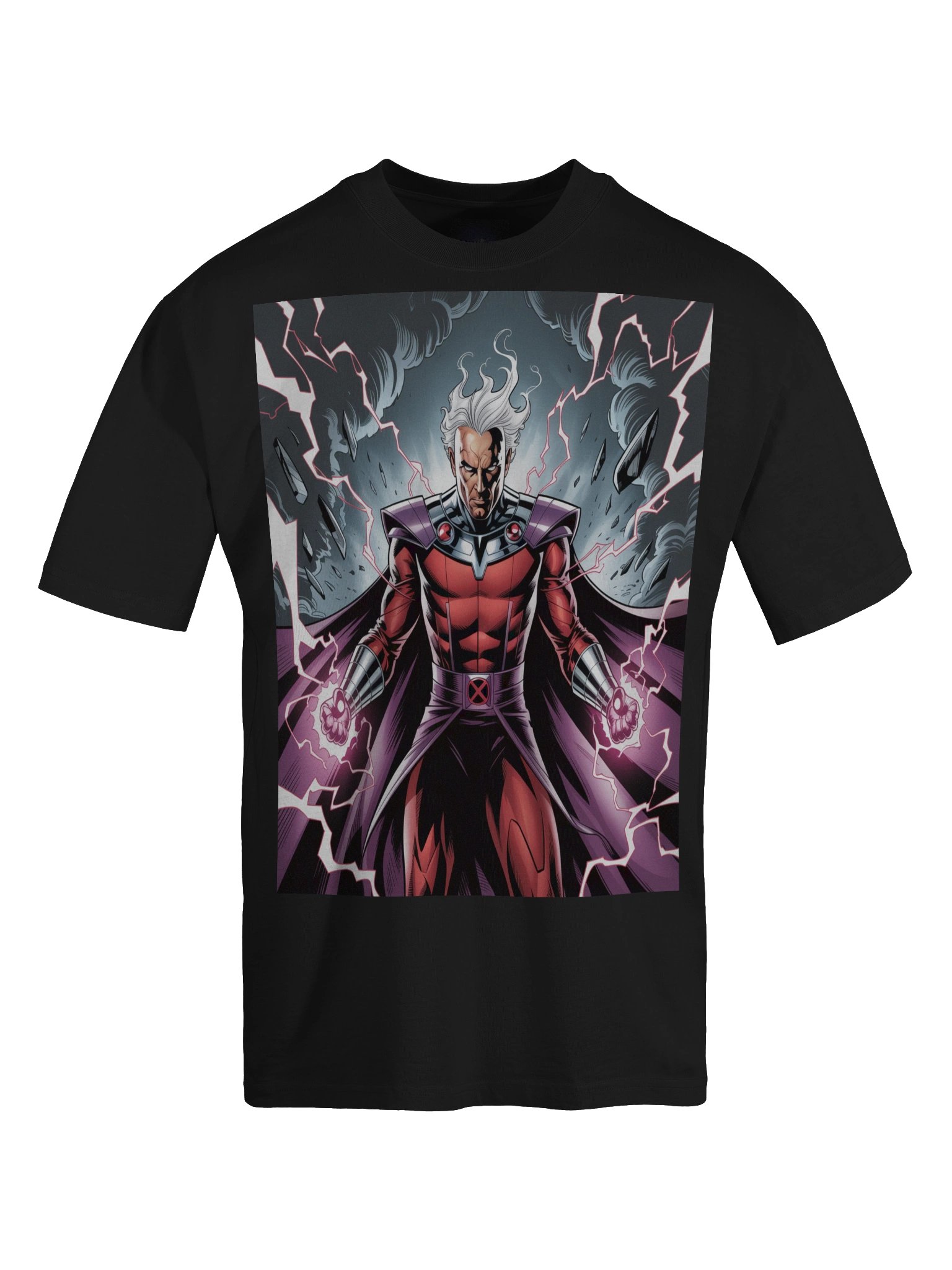 Magneto's Stormforged Fury – Premium Oversized Faded T-Shirt product image (1)