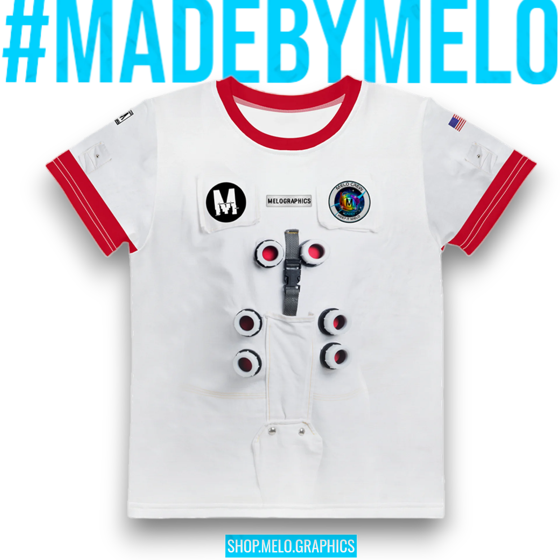 Astronaut Suit: #MeloCrew Junior Cadet - Ultimate Toddler T-Shirt | #MadeByMELO product image (2)